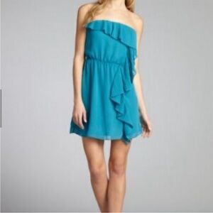 BCBG dress with ruffle large